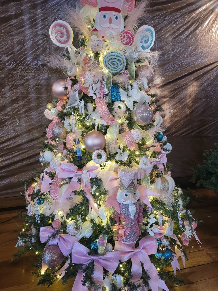 The Say My Child's Name remembrance tree displayed at Case-Barlow Farm's Winter Wonderland